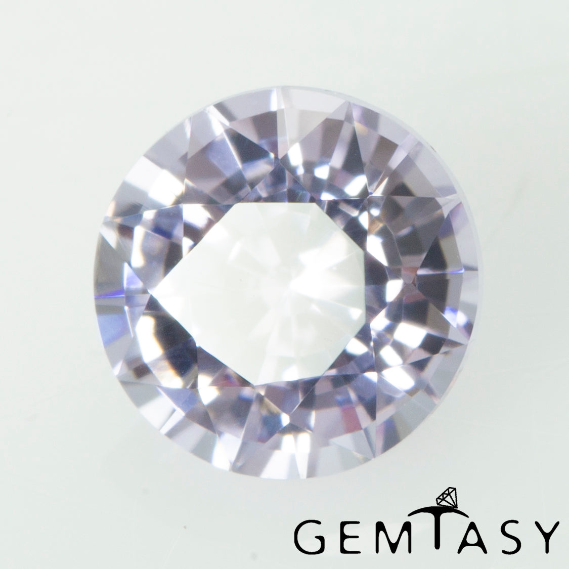 Piedra tallada - Zafiro Violeta Czochralski (Extraído) cultivado en laboratorio, facetado Redondo 5mm 0,69-0,81 ct