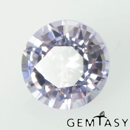 Piedra tallada - Zafiro Violeta Czochralski (Extraído) cultivado en laboratorio, facetado Redondo 5mm 0,69-0,81 ct