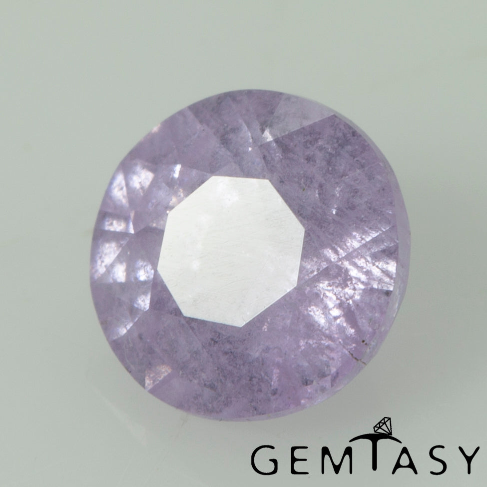 Piedra tallada - Zafiro Violeta Czochralski (Extraído) cultivado en laboratorio, facetado Redondo 5mm 0,58-0,74 ct