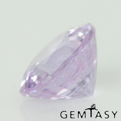 Piedra tallada - Zafiro Violeta Czochralski (Extraído) cultivado en laboratorio, facetado Redondo 9mm 4,13-4,89 ct