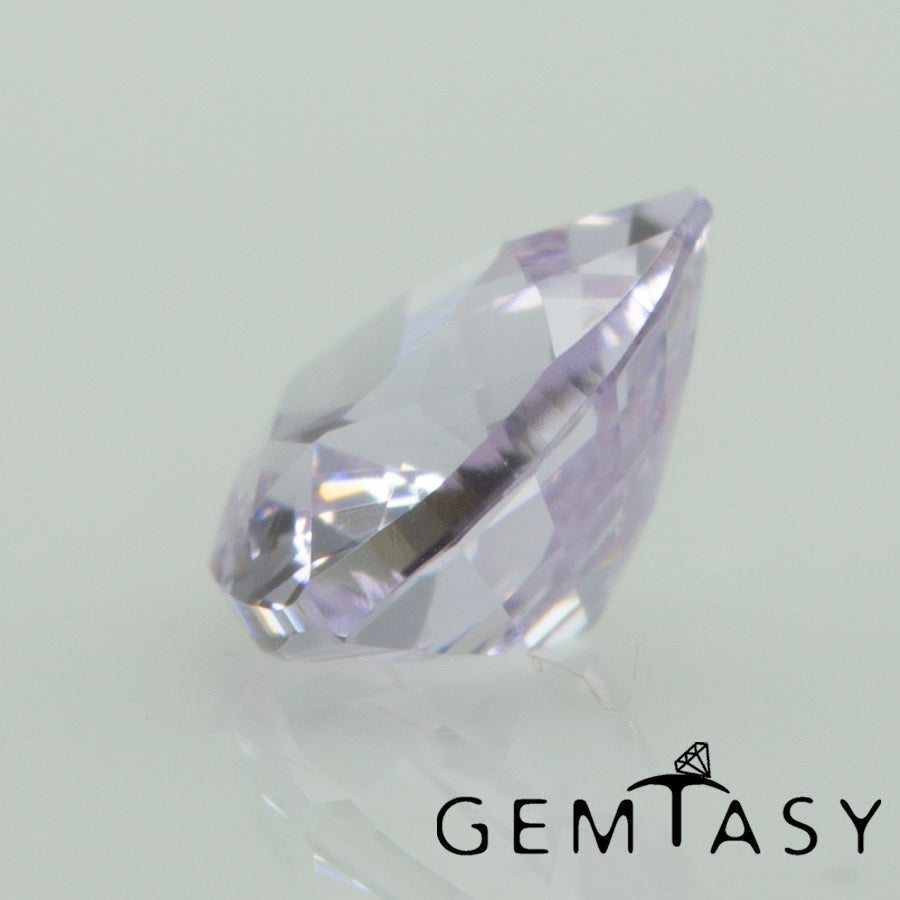 Piedra tallada - Zafiro Violeta Czochralski (Extraído) cultivado en laboratorio, facetado Trillante 4x4mm 0,30-0,42 ct