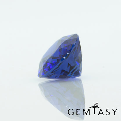 Pierre taillée - Saphir Bleu Royal Czochralski (Tiré) cultivé en laboratoire, facette Ovale 13x10mm 7,15ct