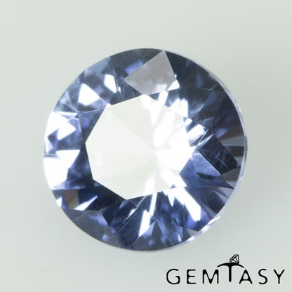 Cut stone - Sapphire Blue Czochralski (Pulled) lab grown, facet Round 5mm 0.70-0.85ct