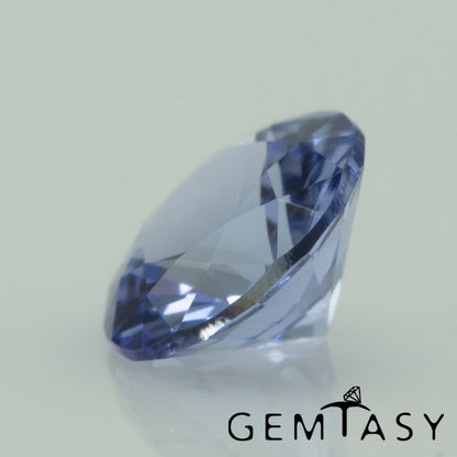 Cut stone - Sapphire Blue Czochralski (Pulled) lab grown, facet Round 5mm 0.70-0.85ct