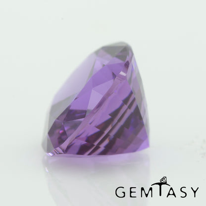 Pierre taillée - Saphir Violet Czochralski (Tiré) cultivé en laboratoire, facette Coussin 12x10mm 7.45ct