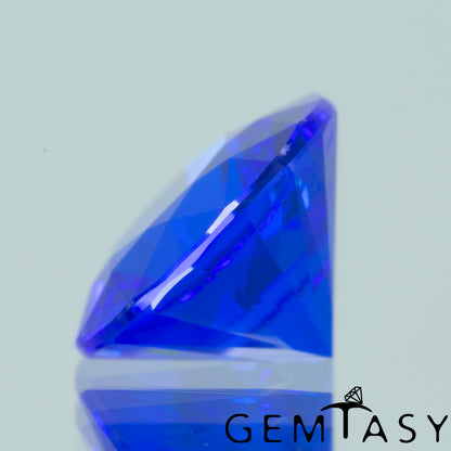 Piedra tallada - Espinel Azul Czochralski (Extraído) cultivado en laboratorio, facetado Octágono 10x8 mm 3,67ct