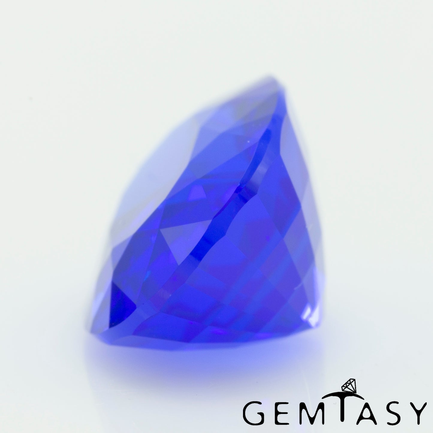 Cut stone - Cobalt Spinel Blue Czochralski (Pulled) lab grown, facet Oval 14x10mm 7.90ct