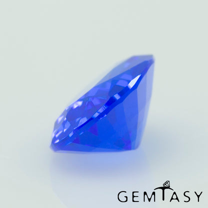 Cut stone - Cobalt Spinel Blue Czochralski (Pulled) lab grown, facet Oval 7x5mm 0.7-1.0ct