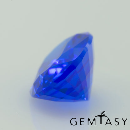 Cut stone - Cobalt Spinel Blue Czochralski (Pulled) lab grown, facet Oval 8x6mm 1.31-1.45ct