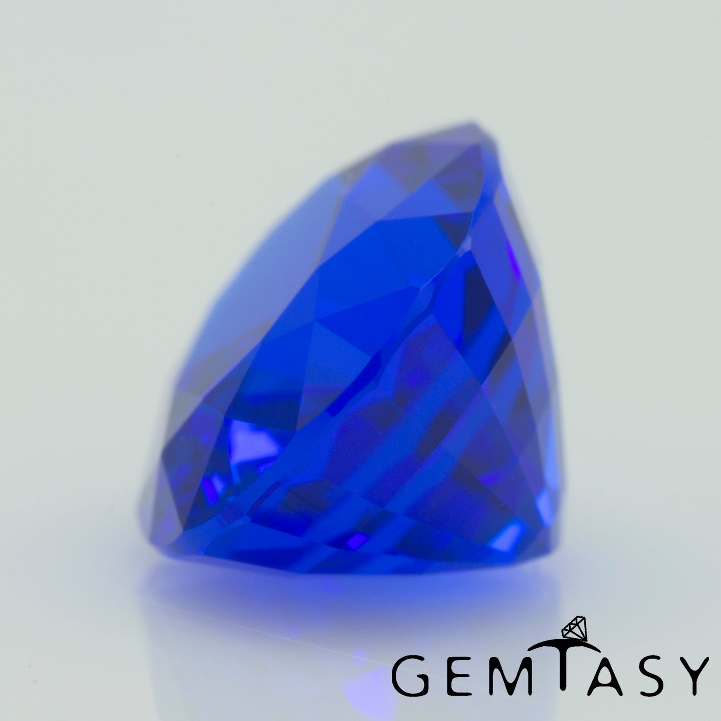 Piedra tallada - Espinel Azul Czochralski (Extraído) cultivado en laboratorio, facetado Oval 10x8mm 3,91ct