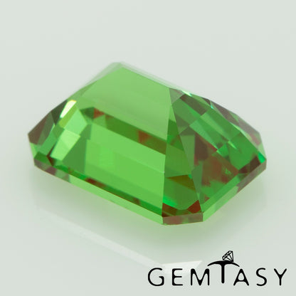 Cut stone - YAG Green-Red Czochralski (Pulled) lab grown, facet Octagon 8x6mm 2.04-2.49ct