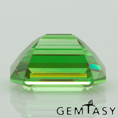 Cut stone - YAG Green-Red Czochralski (Pulled) lab grown, facet Octagon 8x6mm 2.04-2.49ct