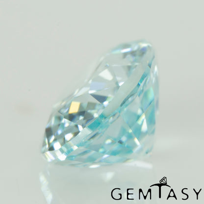 Cut stone - Paraiba YAG Czochralski (Pulled) lab grown, facet Oval 9x7mm 2.89-3.15ct