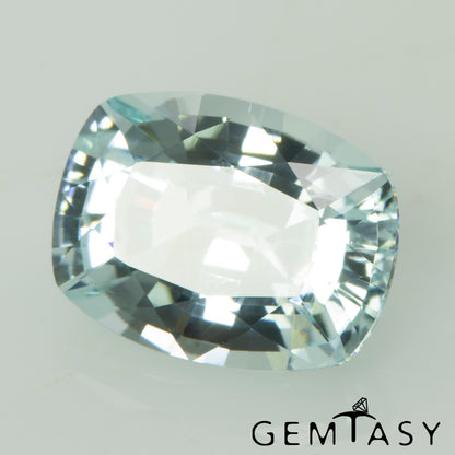 Cut stone - Paraiba YAG Czochralski (Pulled) lab grown, facet Cushion 8x6mm 2.13-2.51ct