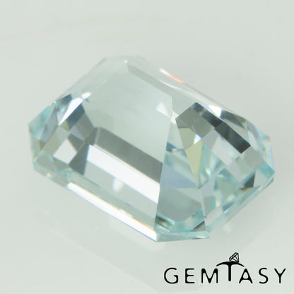 Cut stone - Paraiba YAG Czochralski (Pulled) lab grown, facet Octagon 8x6mm 2.73ct