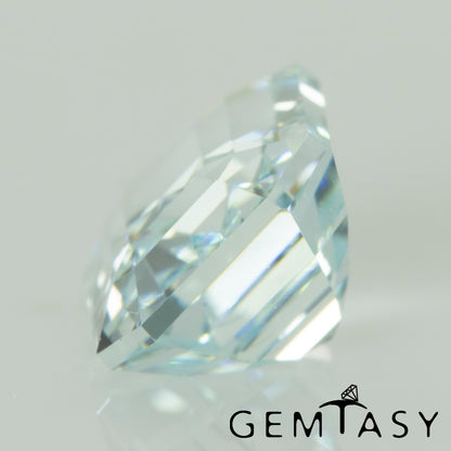 Cut stone - Paraiba YAG Czochralski (Pulled) lab grown, facet Octagon 8x6mm 2.73ct