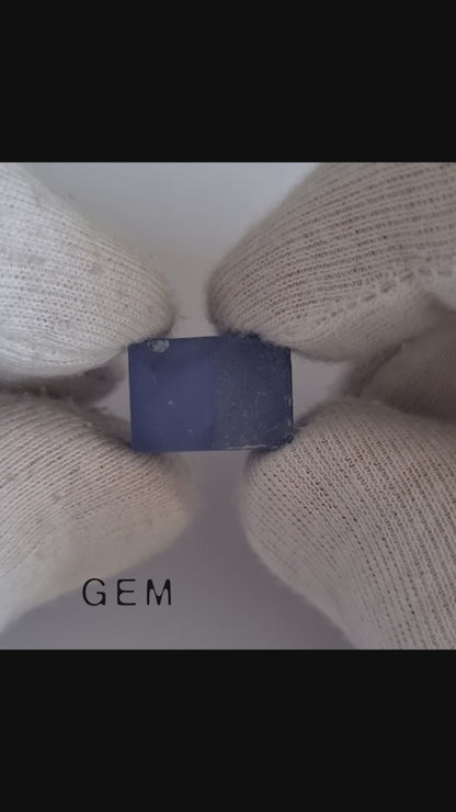 Rough stone for faceting - Sapphire Light Blue Czochralski (Pulled) lab grown 24-26ct